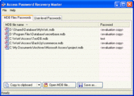 Access Password Recovery Master screenshot